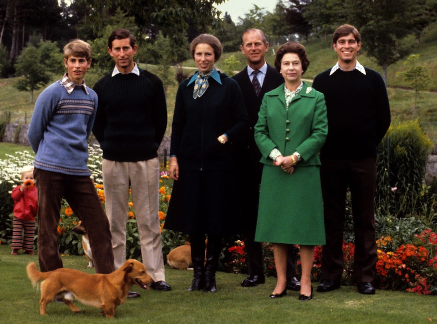 Prince Edward, Queen Elizabeth II, Prince Andrew, Christmas Card, 1979